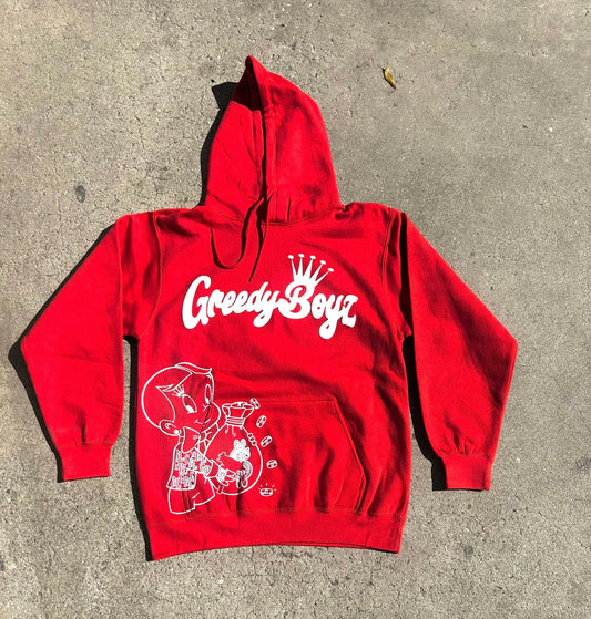 GreedyBoyz hoodie Red